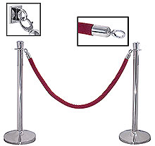 Absperrständer mit schwerem konischen Fuß + Kugel